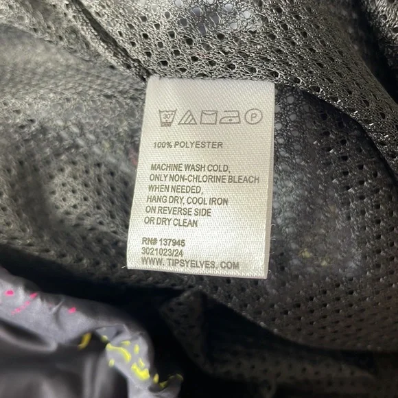 Tipsy Elves Neon Nightcrawl Windbreaker pants NWOT Unisex size Medium - Picture 8 of 9